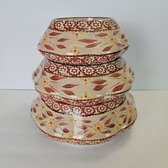Temptations Old World Red Cranberry Christmas Tree Stackable Bowl Replacements - Picture 1 of 10